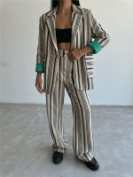 OTTOMAN ÇİZGİLİ CEKET-PANTOLON TK - Görsel 2