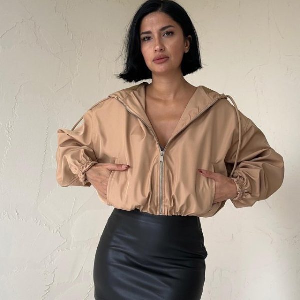 Vizon Kısa Fermuarlı Bomber Ceket