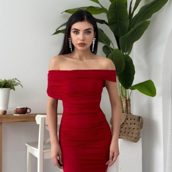 Dron Straplez Elbise