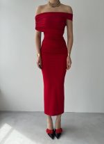 Dron Straplez Elbise - Görsel 2