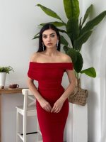 Dron Straplez Elbise - Görsel 4