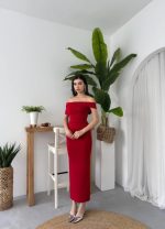 Dron Straplez Elbise - Görsel 5