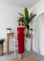 Dron Straplez Elbise - Görsel 7