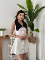Ness Düğmeli Elbise - Görsel 3
