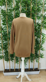 Kadın Uzun Kollu Bisiklet Yaka Yazılı Viskon Iki Iplik Elbise - Görsel 5