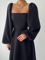 Nouna Balon Kol Elbise - Görsel 4