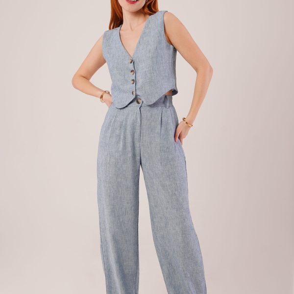 Kırçıllı Desen Mavi Takım