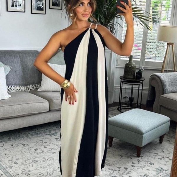 ÇİFT RENKLİ ELBİSE