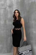 Estelya Cut Out Mini Elbise 2571-01