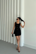 JAKAR KETEN YELEK - KISA ETEK TAKIM - Görsel 2