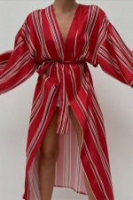 Lucinda Çizgili Kimono 5014-04 - Görsel 2