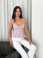 Askılı Dekolte Deraylı Crop - Görsel 4