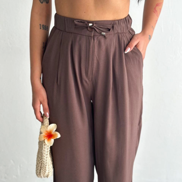 Yüksel Bel Rahat Paça Pantalon