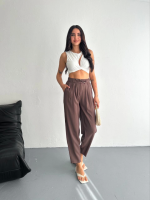 Yüksel Bel Rahat Paça Pantalon - Görsel 2