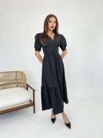 6411 ELBİSE-SİYAH - Görsel 2
