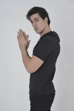 Erkek Kapşonlu Slim Fit T-shirt - Görsel 2