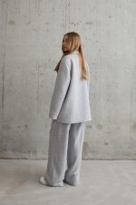 Gri 3-İplik Comfort Ceket Ve Pantolon Takım - Görsel 4