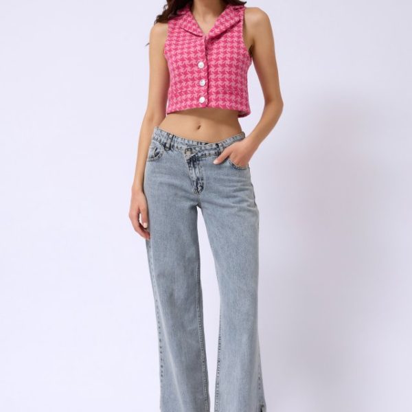 Kazayağı Crop Yelek