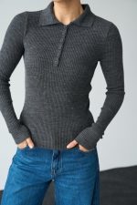 Polo Yaka 6 Düğmeli Kazak - Görsel 2