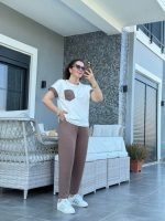 Kadın Kristal Kumaş Garnili Cep Detaylı Ikili Takım - Görsel 5