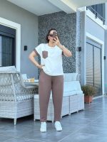 Kadın Kristal Kumaş Garnili Cep Detaylı Ikili Takım - Görsel 6