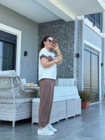 Kadın Kristal Kumaş Garnili Cep Detaylı Ikili Takım - Görsel 7