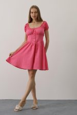 Beli Korseli Mini Elbise - Görsel 3