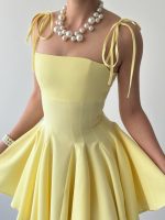 Clara Askılı Mini Elbise - Görsel 8
