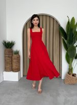 Neapolitan Askılı Elbise - Görsel 4