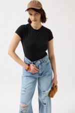 Likralı Basic T-Shirt - Görsel 3