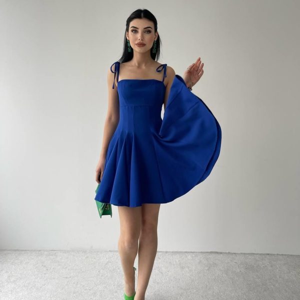 Clara Askılı Mini Elbise