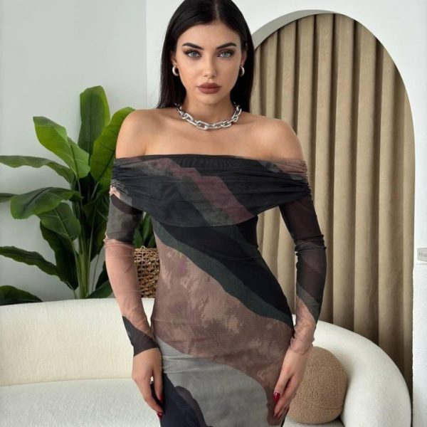 Sevilla Madonna Yaka Tül Elbise