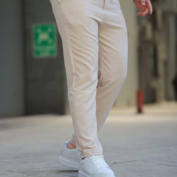 Erkek Beli Bağcıklı Jogger Pantolon