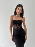 Begonia İp Askılı Elbise - Görsel 5