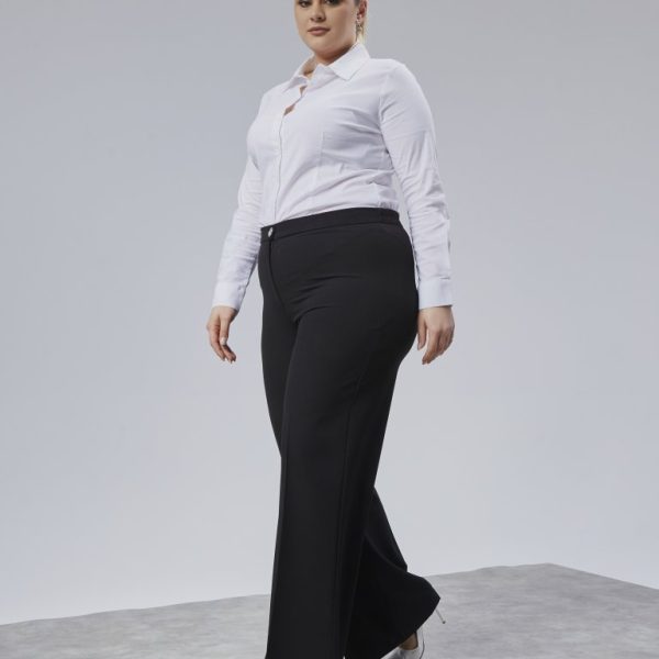 Poly Viscose Full Lycra Beli̇ Lasti̇kli̇ Battal Pantolon