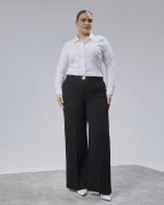 Poly Viscose Full Lycra Beli̇ Lasti̇kli̇ Battal Pantolon - Görsel 4