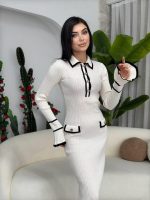Wale Cep Detaylı Elbise