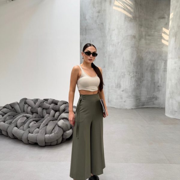 230 Gr Poly Viscose Full Lycra Metal Toka Aksesuarli Pantolon