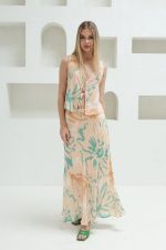 Bağcıklı Bluzlu Etek Takım - Görsel 3