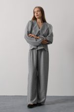 İşlemeli Bebe Yakalı Pantolon Takım - Görsel 3
