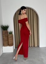 Milan Madonna Yaka Kalem Elbise - Görsel 4