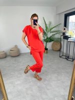 Kadın Bisiklet Yaka Paça Pensli Aerobin Kumaş İkili Takım - Görsel 3