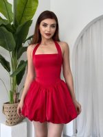 Slim Mini Elbise - Görsel 5