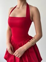 Slim Mini Elbise - Görsel 7