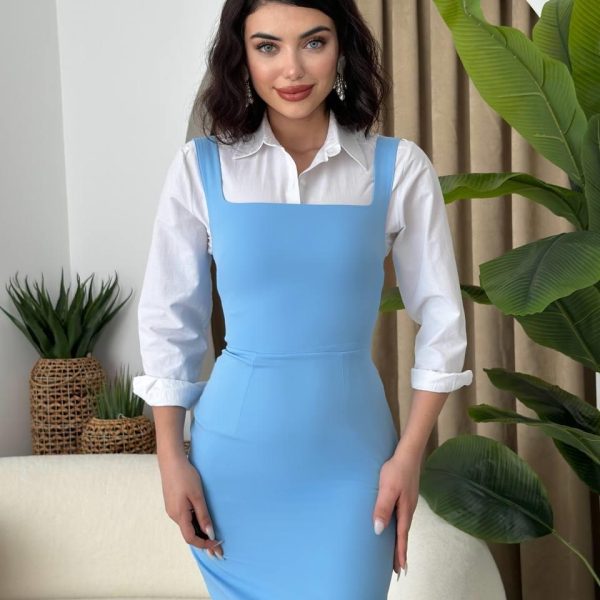 Martin Askılı Kalem Elbise