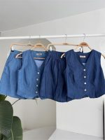 Gümüş Düğmeli Yelek Ve Şort Tensel Takım 10174 - Görsel 8