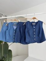 Gümüş Düğmeli Yelek Ve Şort Tensel Takım 10174 - Görsel 9