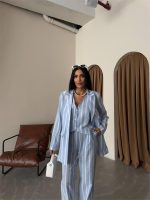 ÇİZGİLİ CEKET KETEN