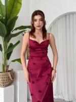 Dora Çiçek Detaylı Elbise