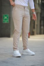 Erkek Düz Kesim Bilek Boy Kumaş Pantolon - Görsel 8